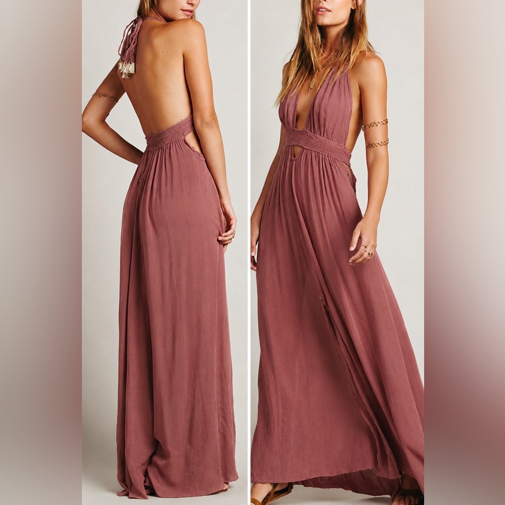 Free People Look Into the Sun Maxi Dress Size L. Great Condition.